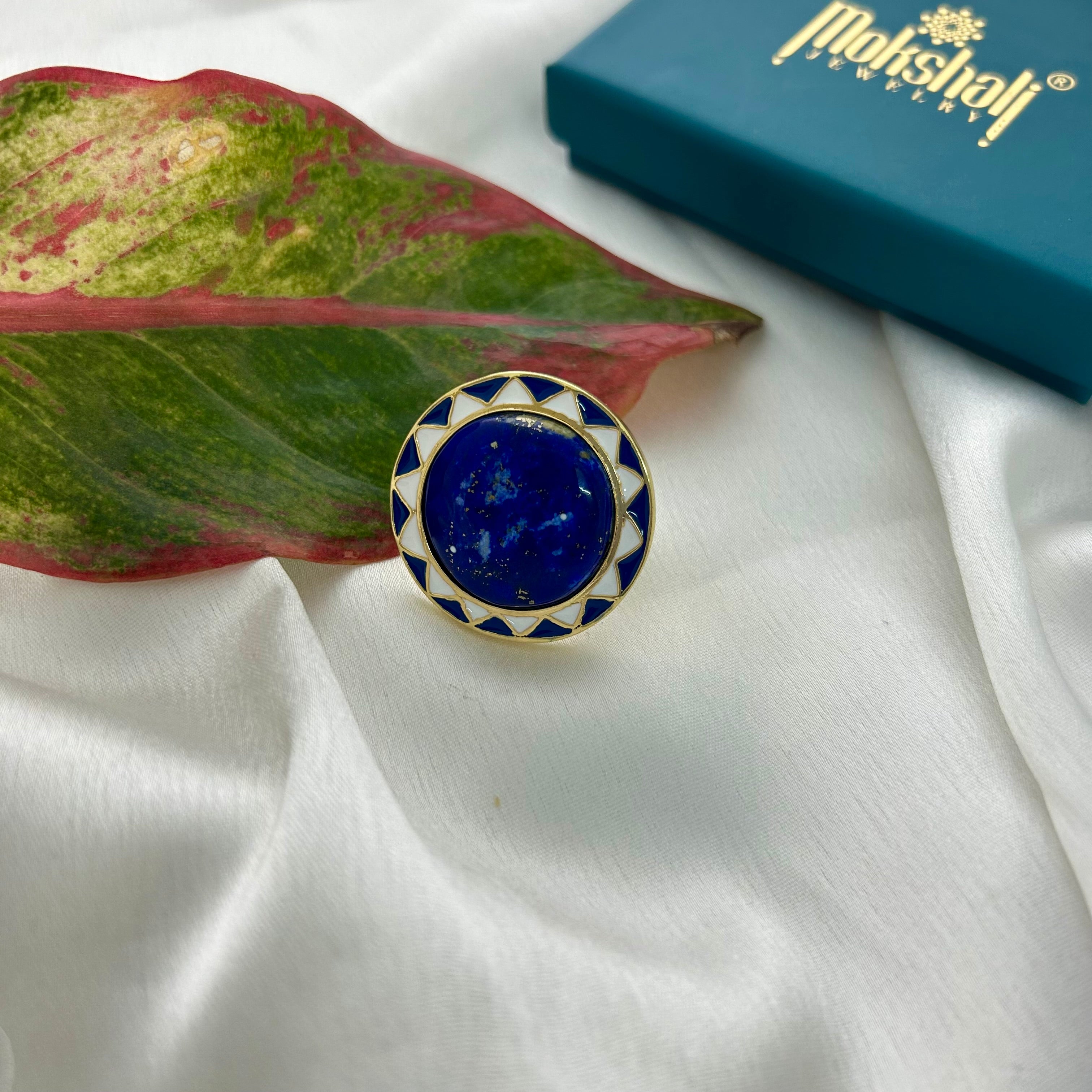 Round Lapis Ring