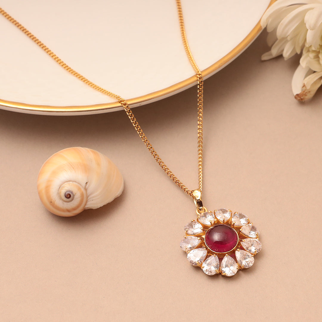 Imitation Ruby Pendant