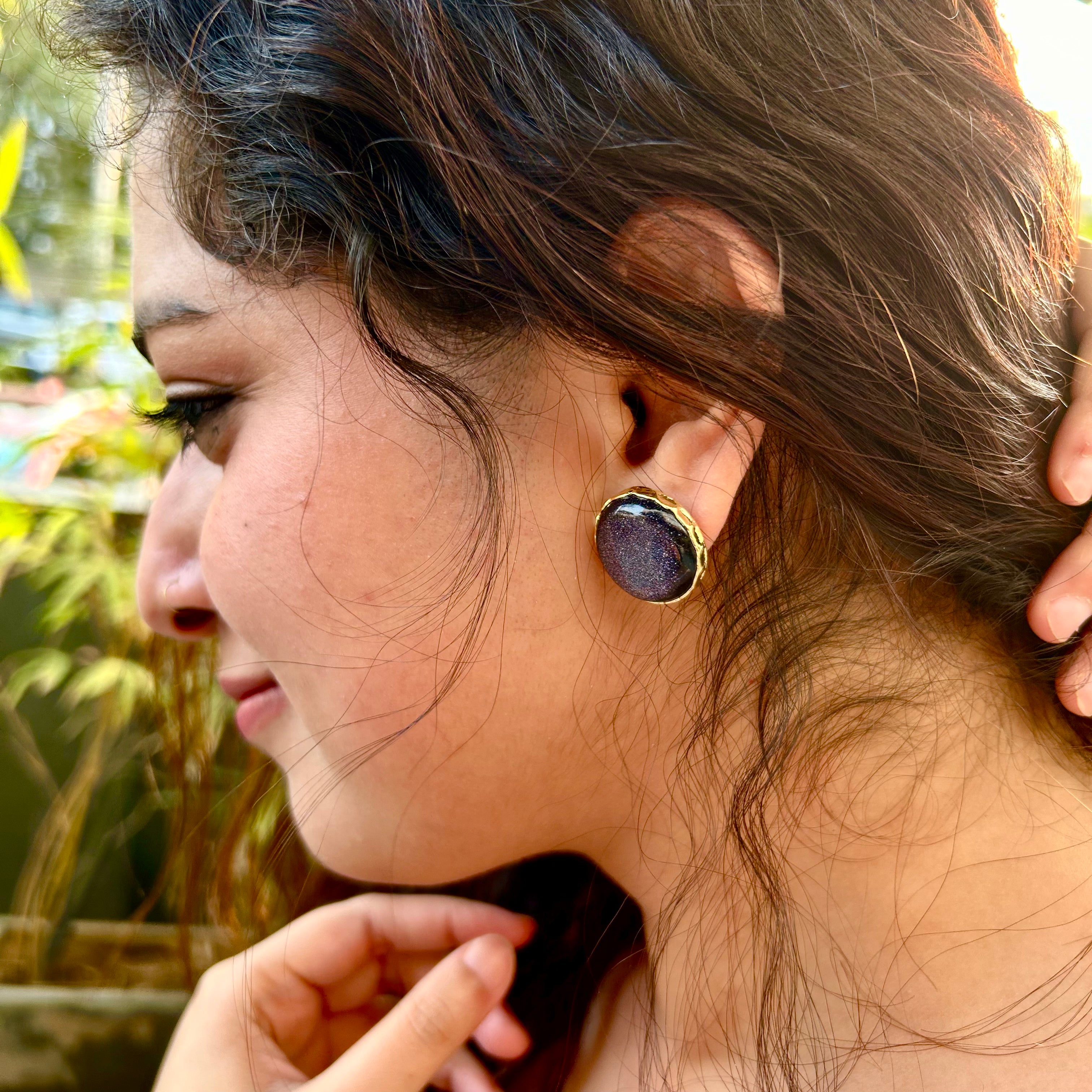 Sun-Sitara Stud Earrings