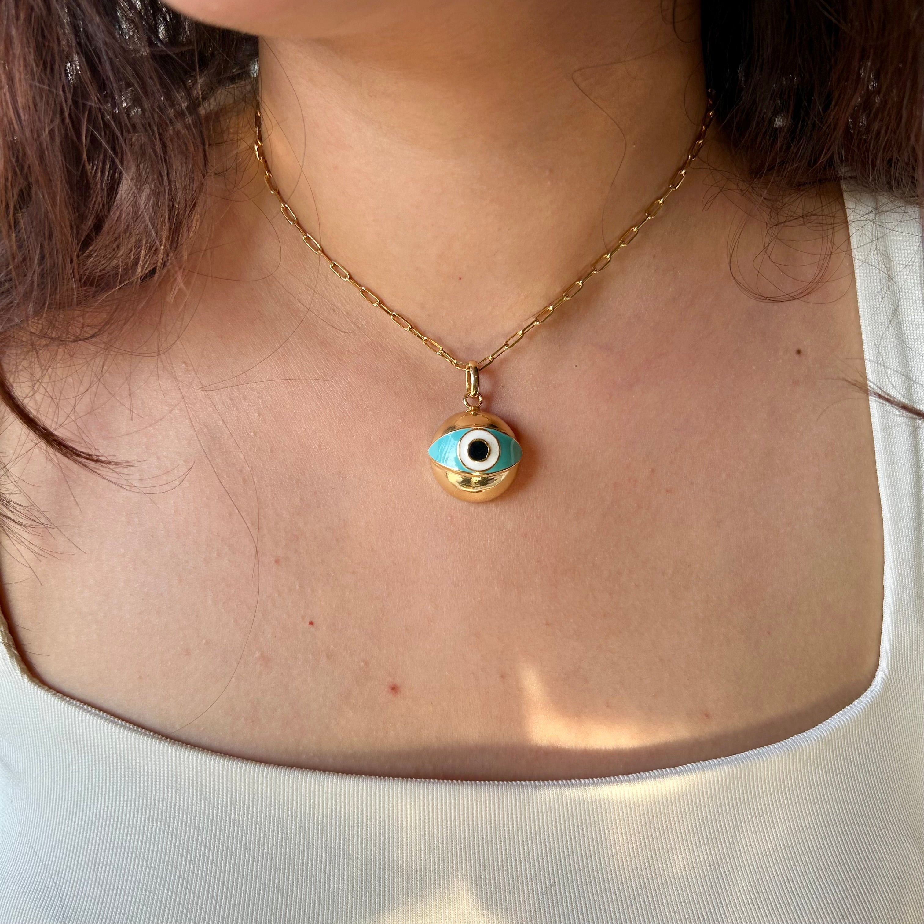 High-Dome Evil Eye Pendant