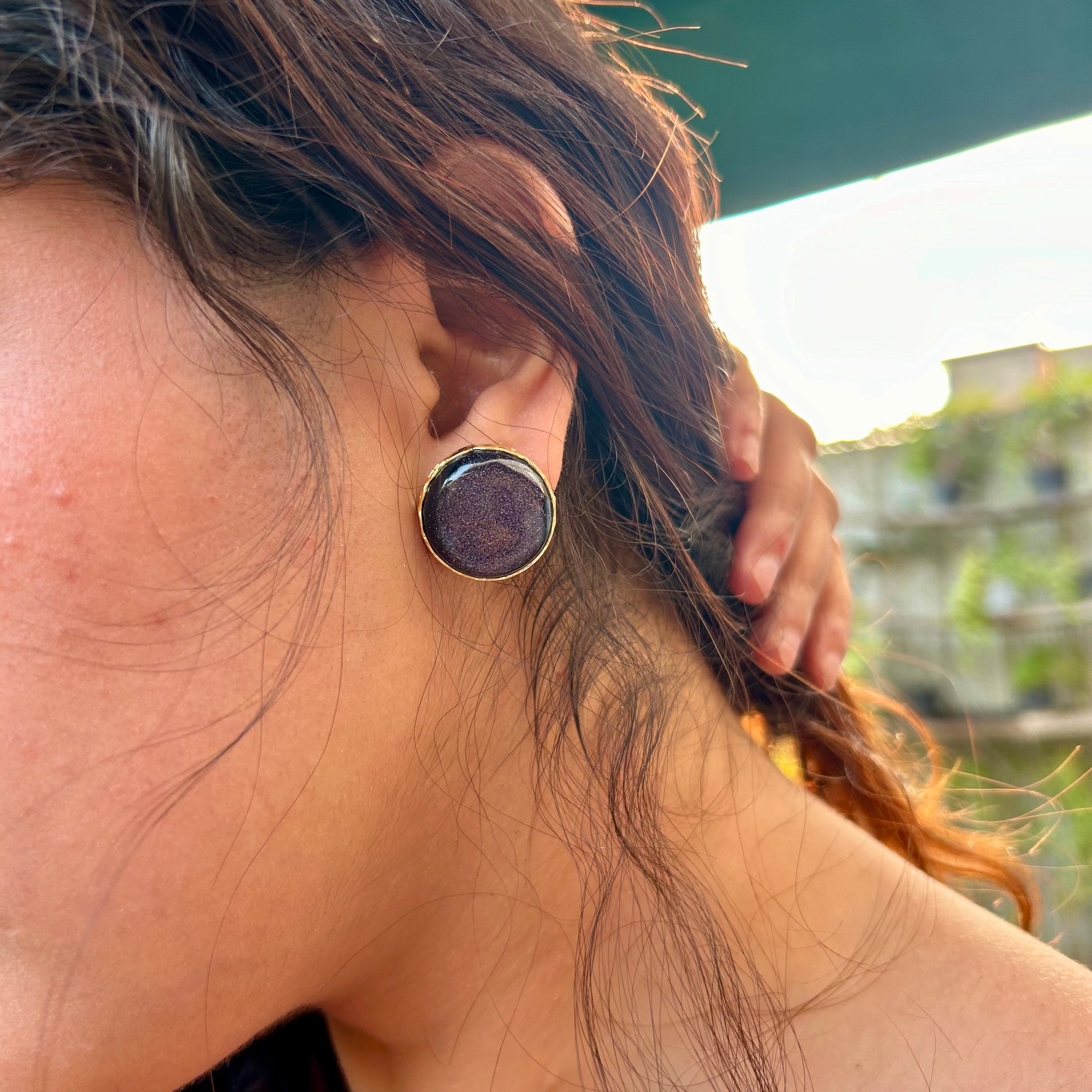 Sun-Sitara Stud Earrings