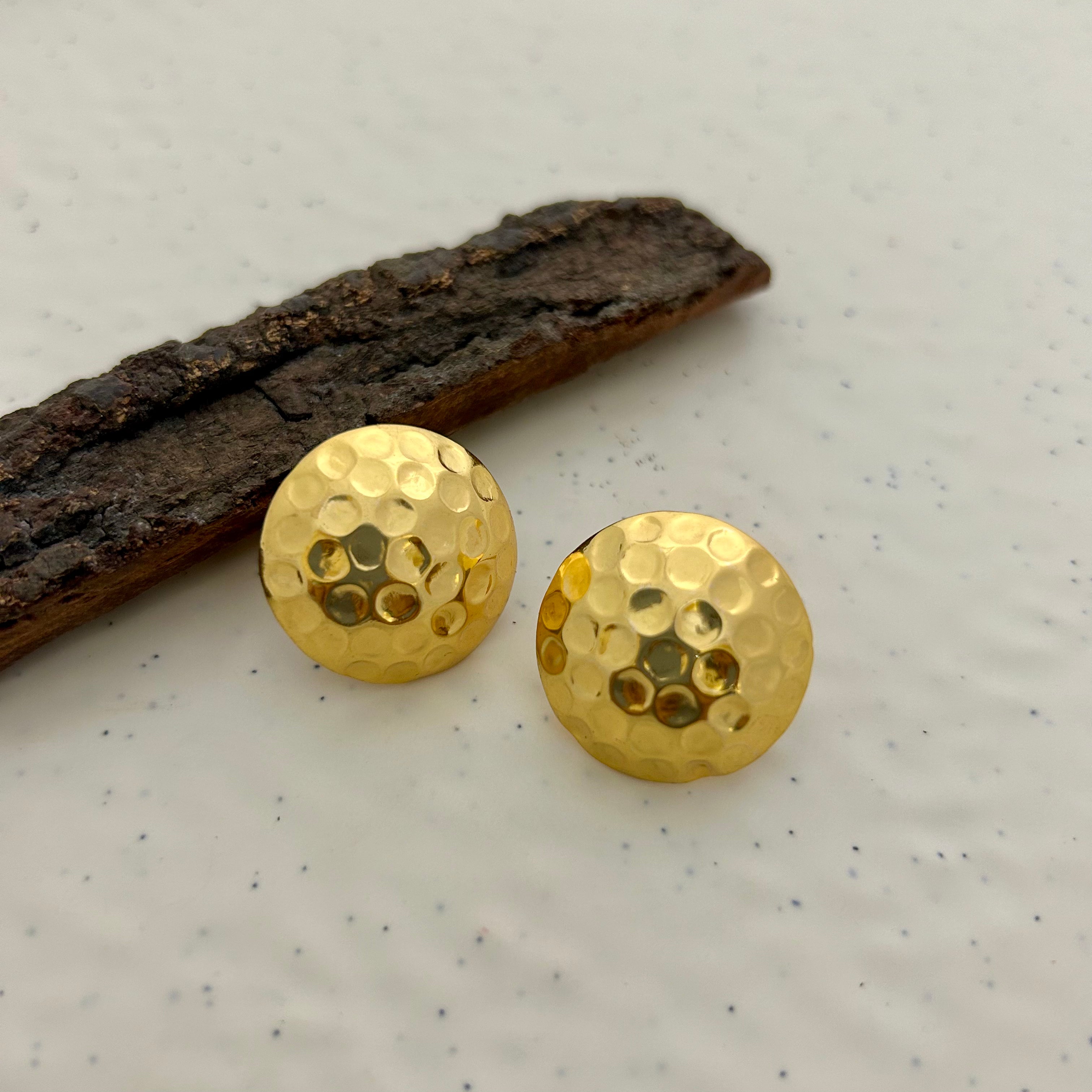 Hammered Earrings (2.2 cms)