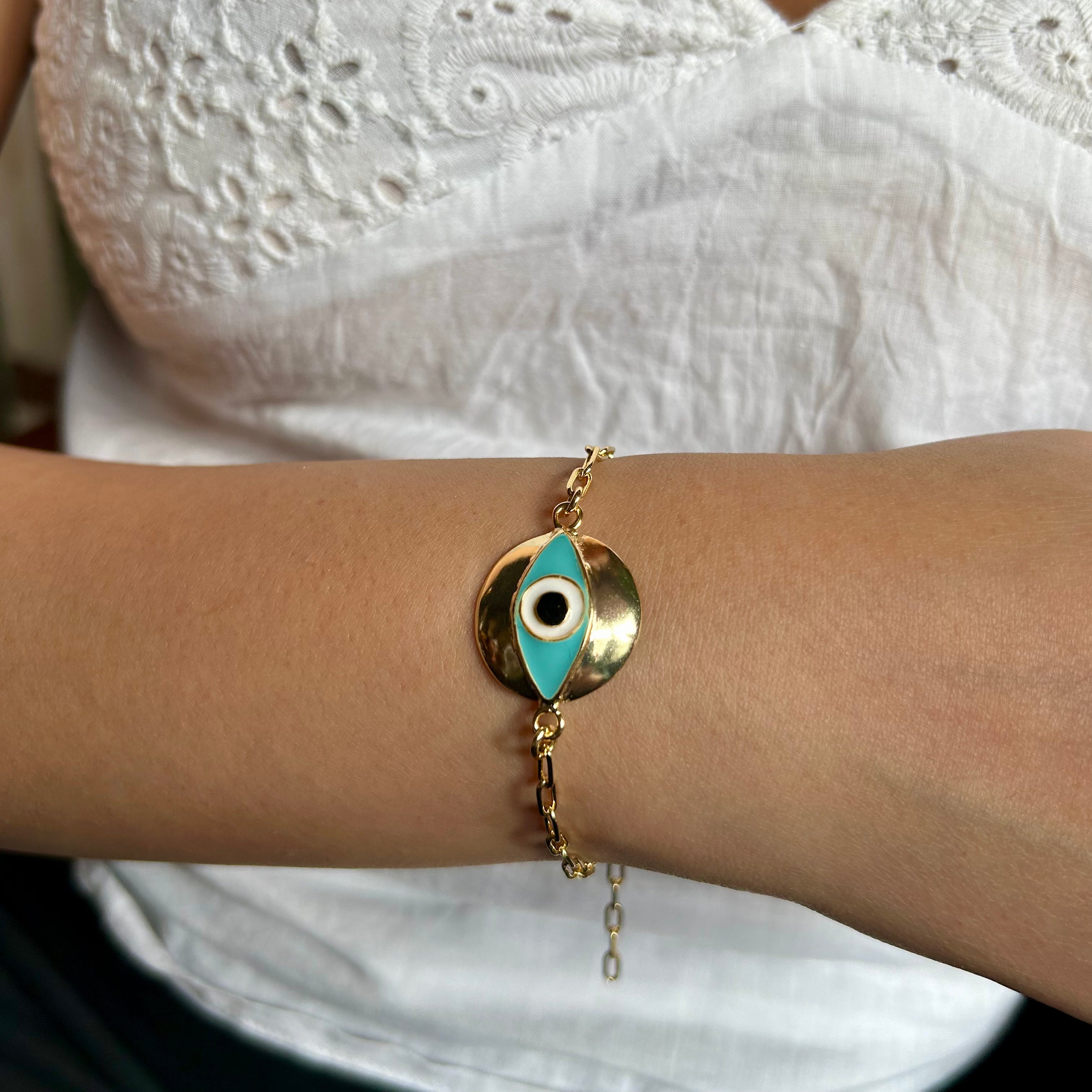 Evil-Eye Chain Bracelet