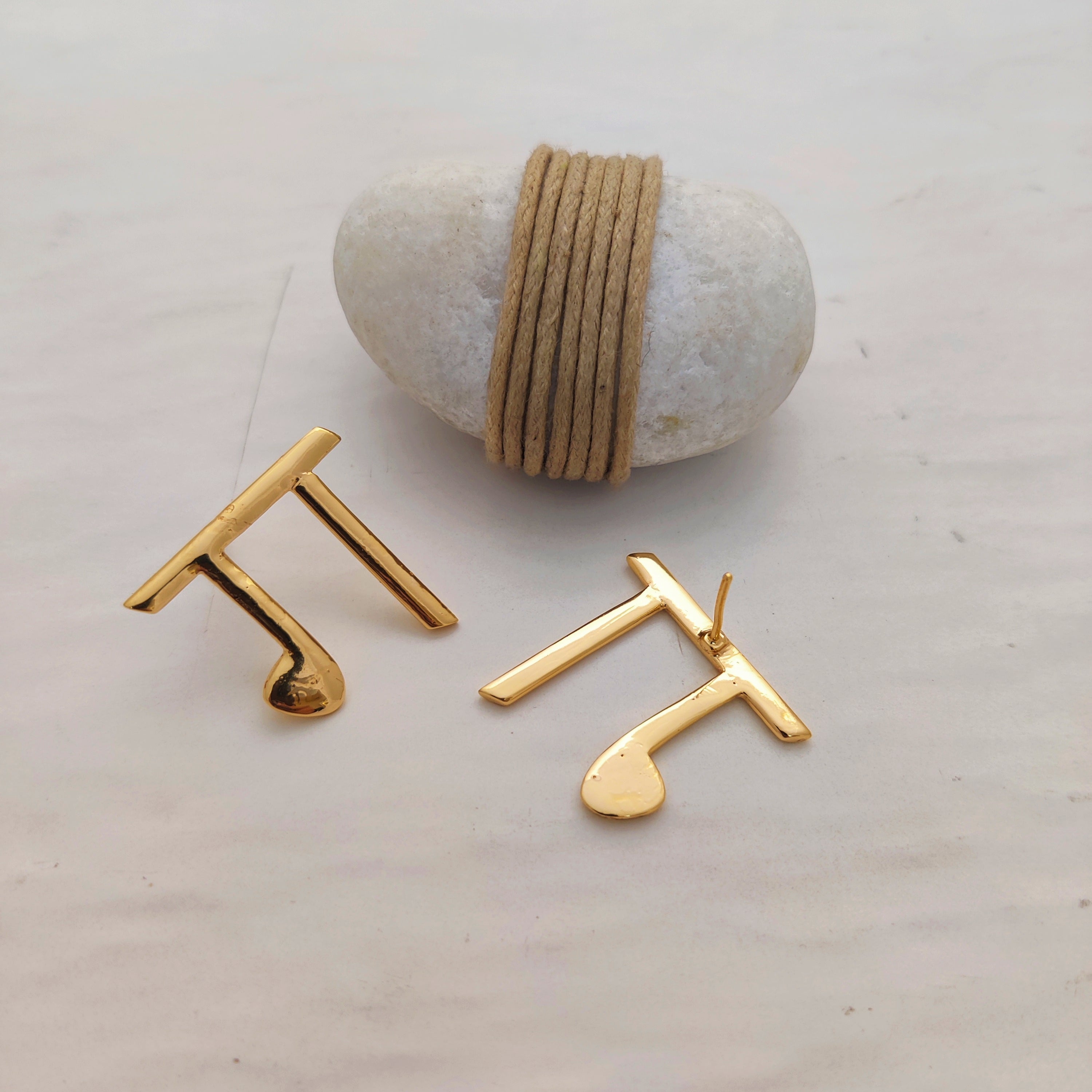 'ग' Hindi Alphabet Earrings (Small)