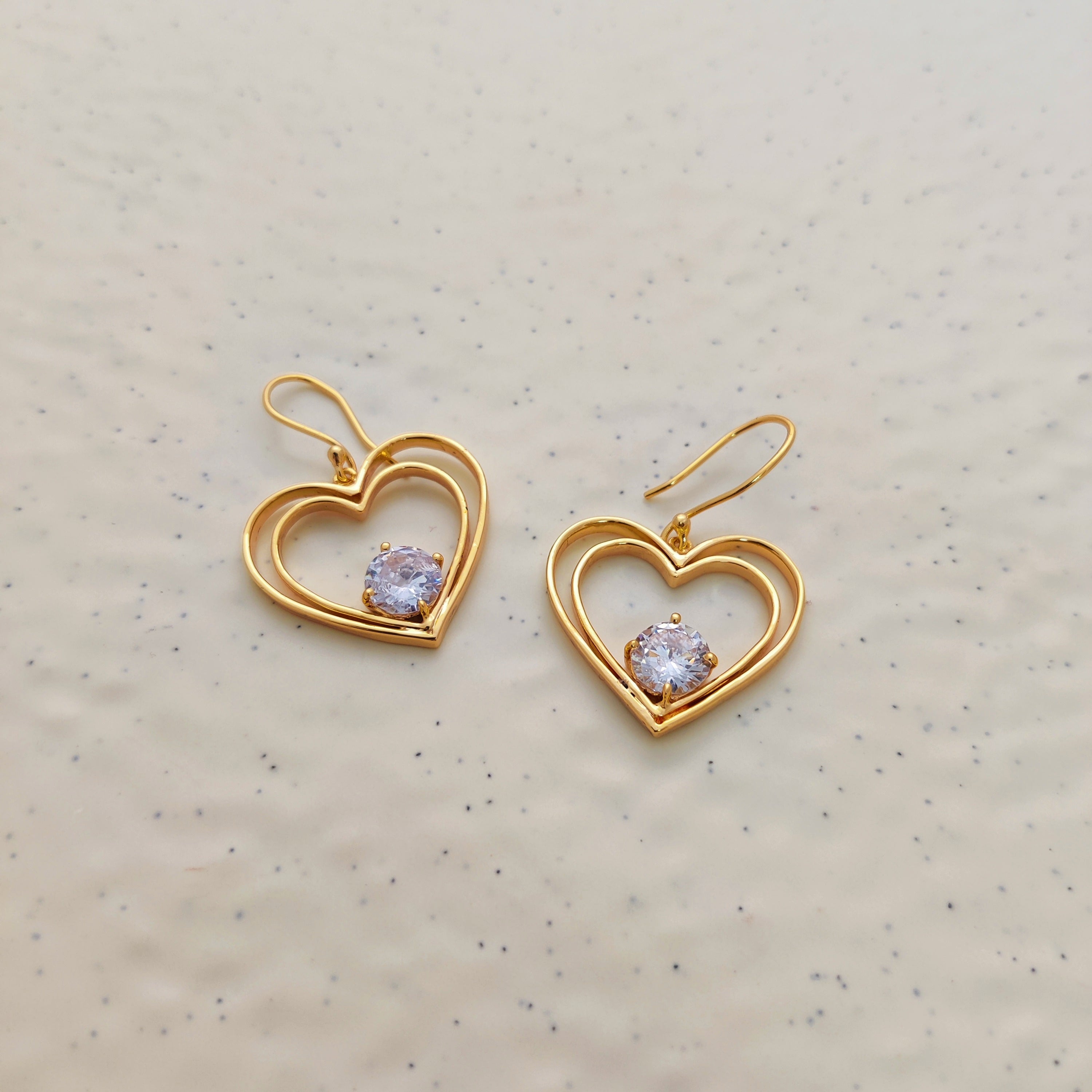 "Twin-Hearts" Earrings