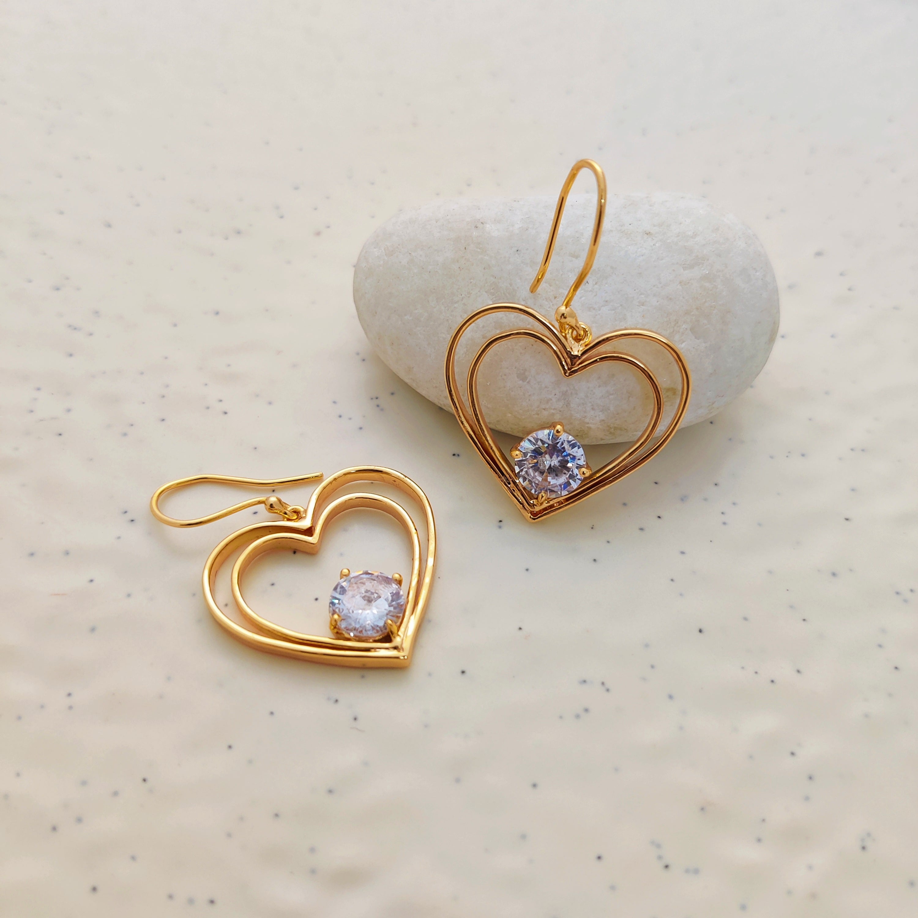 "Twin-Hearts" Earrings