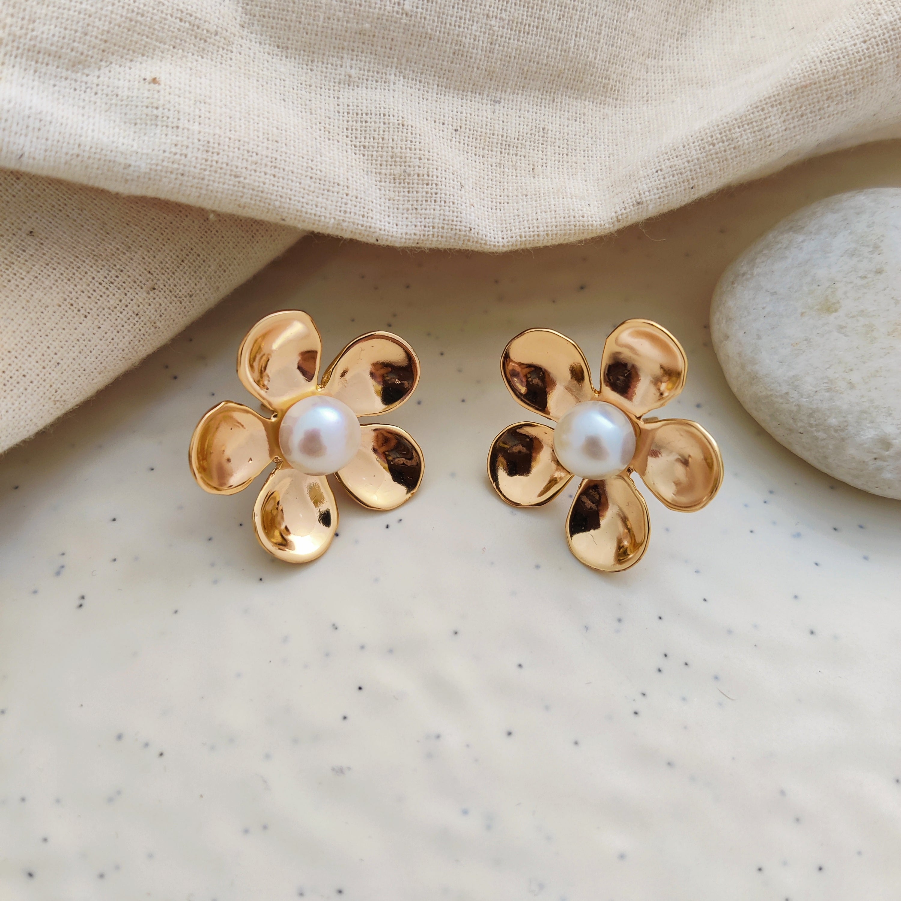 Pearly Blossom Earrings