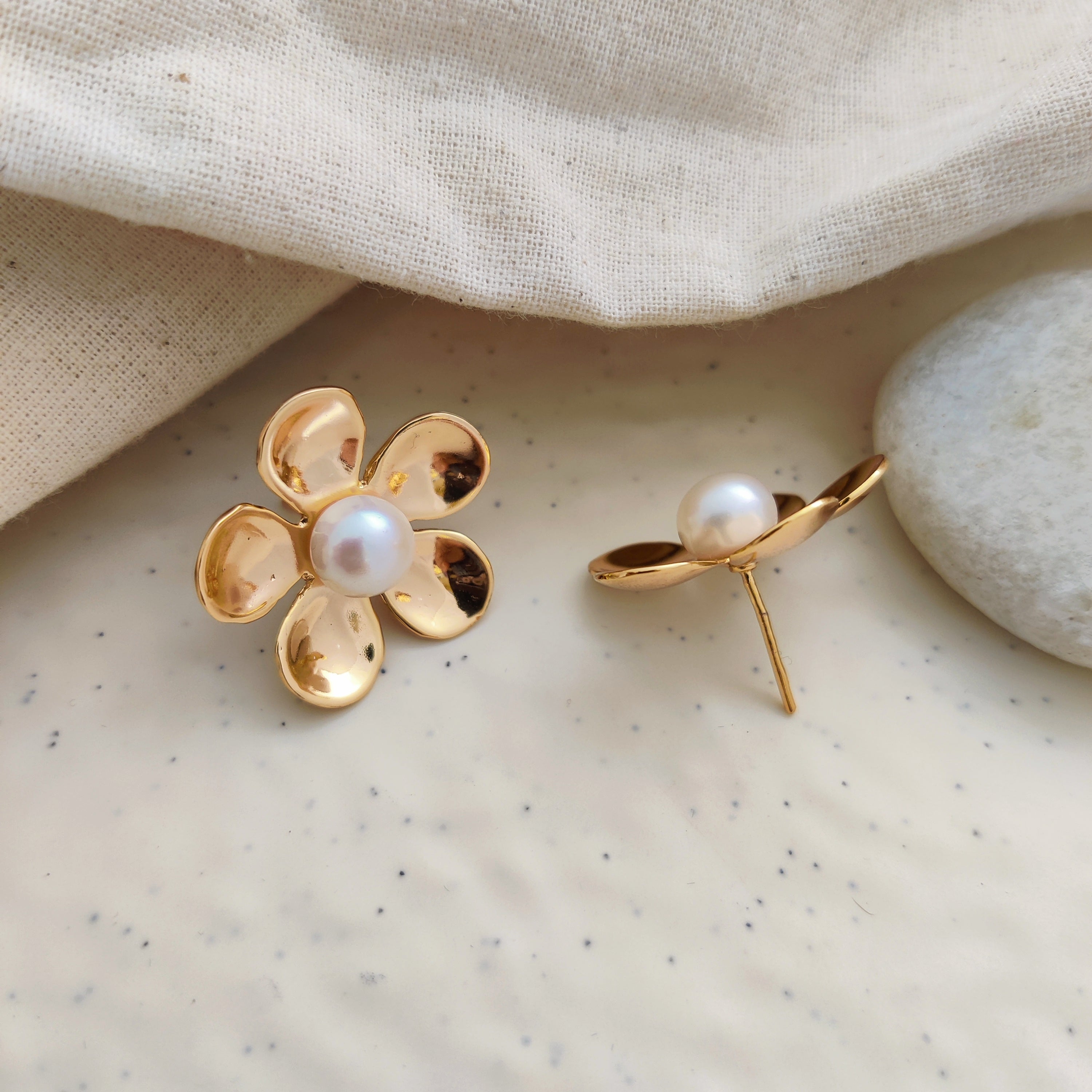 Pearly Blossom Earrings