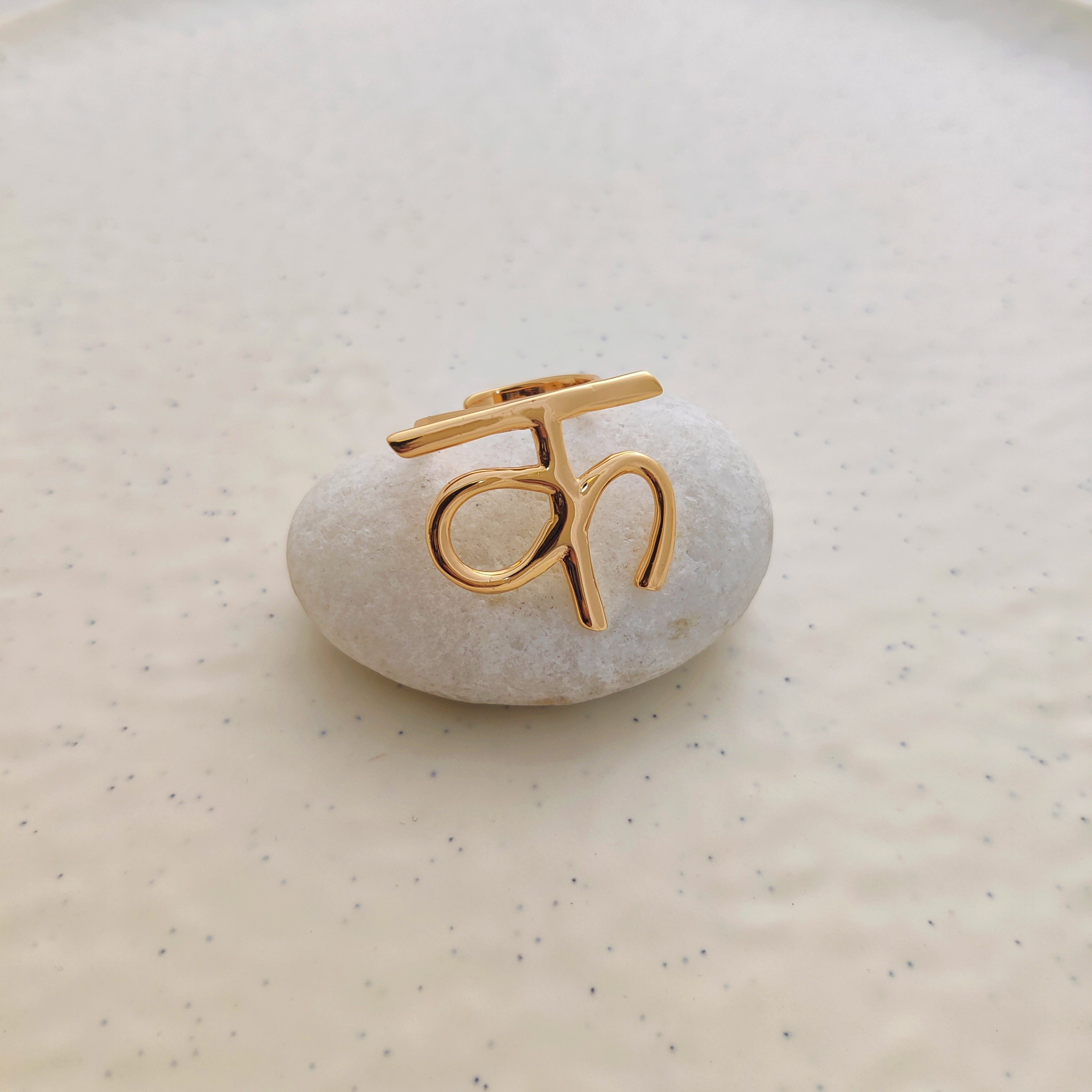 'क' Hindi Alphabet Ring (Small)