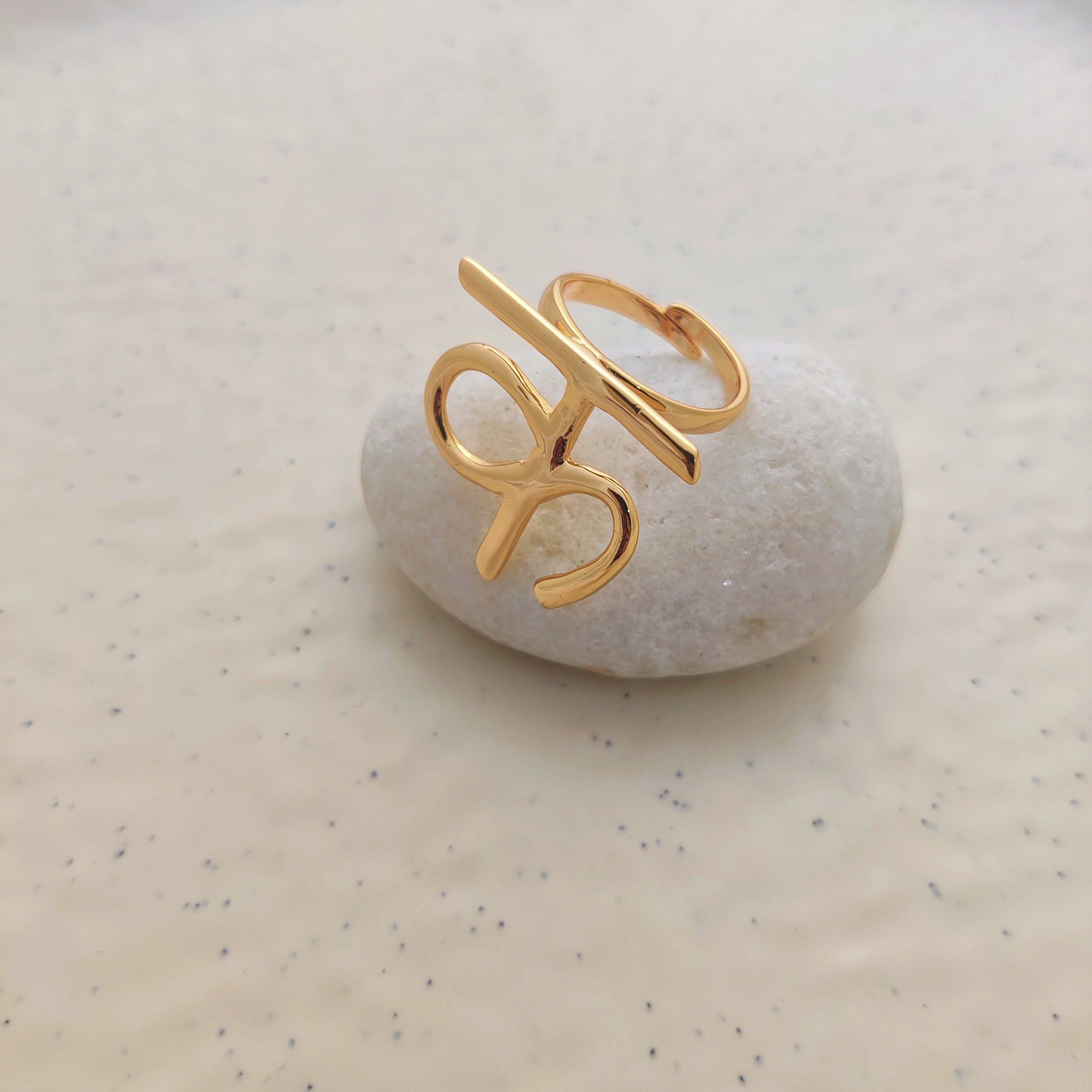 'क' Hindi Alphabet Ring (Small)