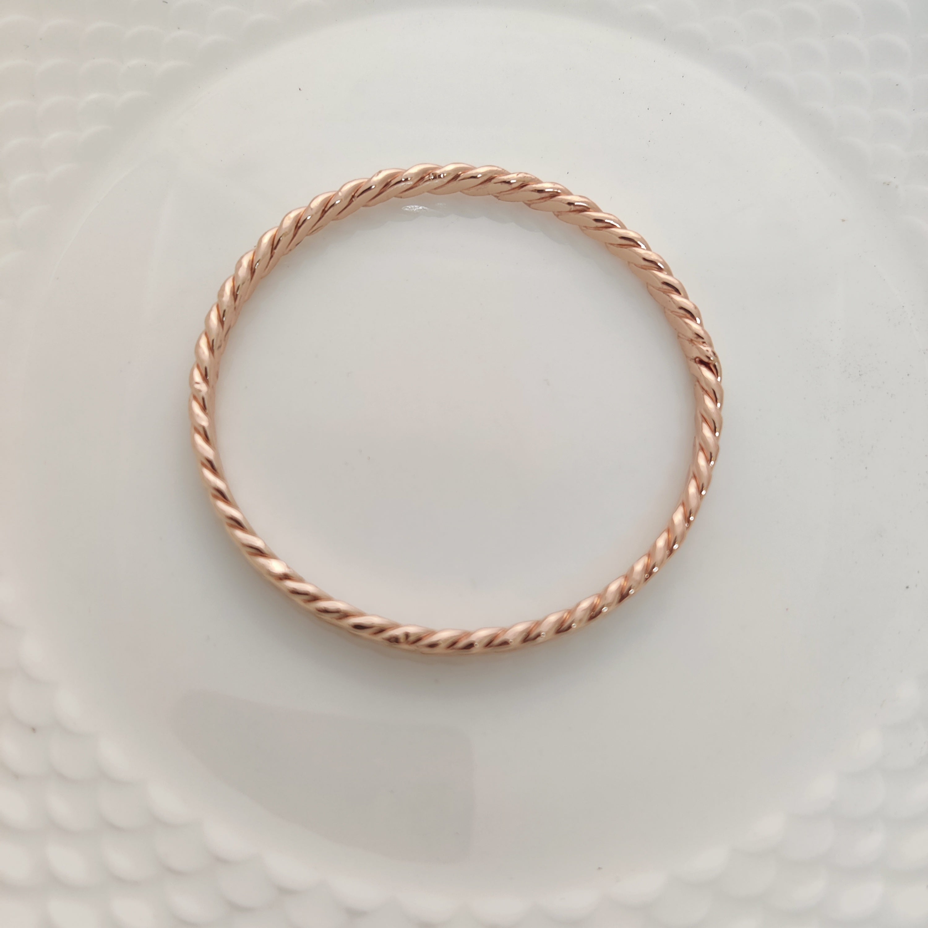 Copper Twisted Bangle