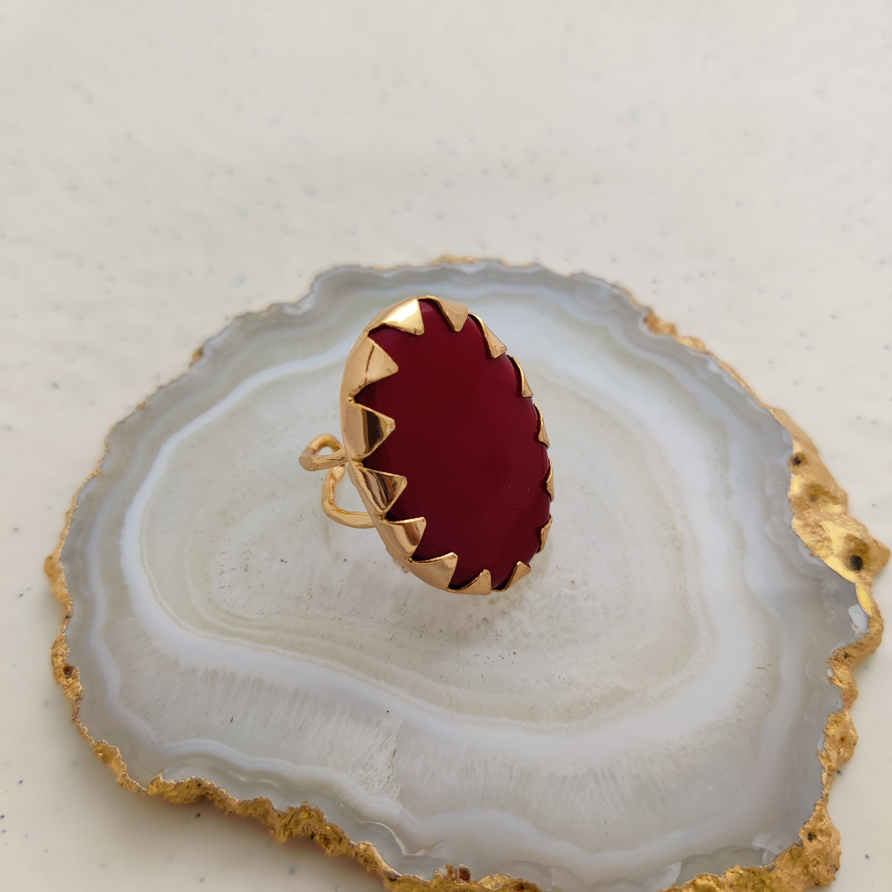 Red Coral Ring