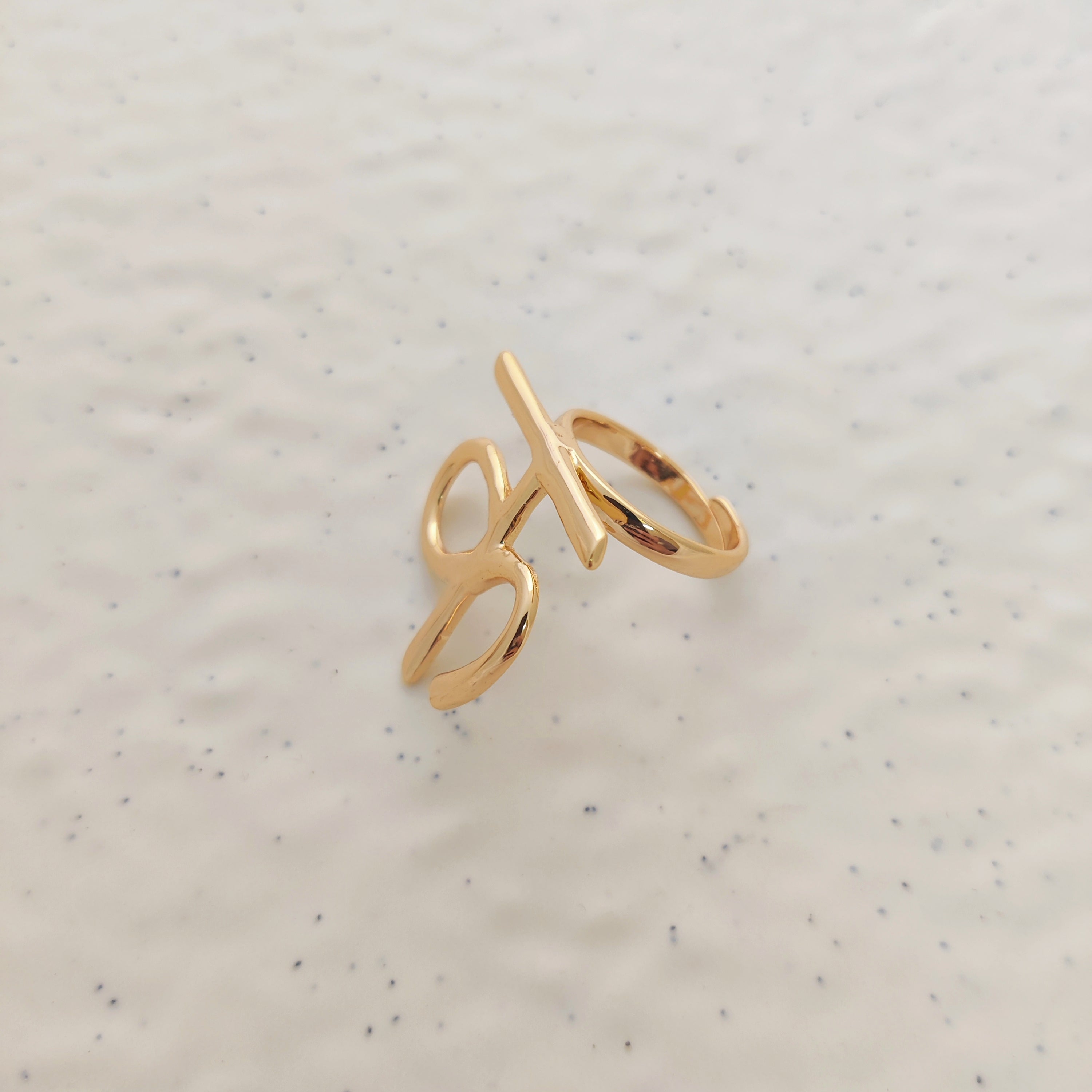 "क" Hindi Alphabet Ring (Small)