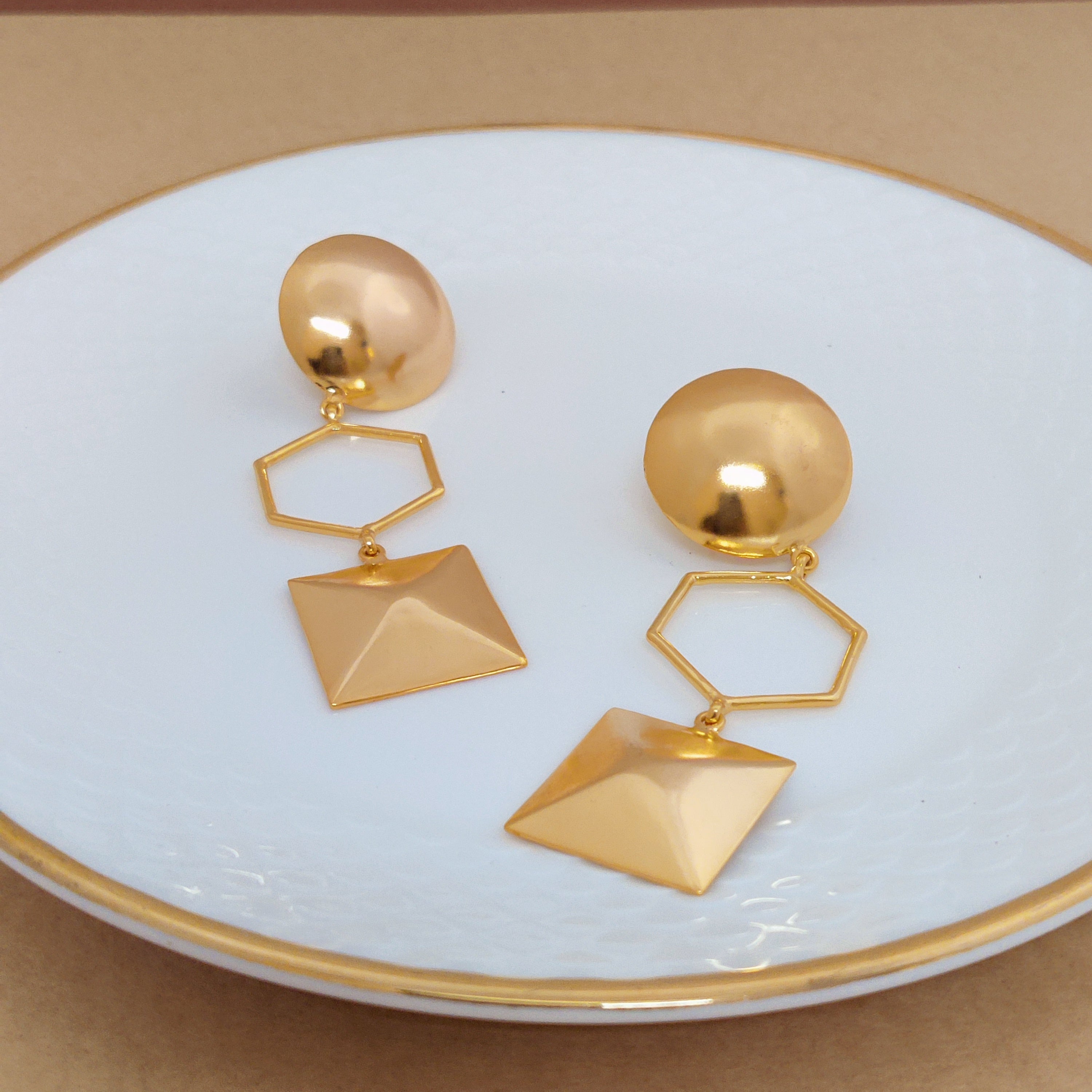 Geometric Pair Earrings