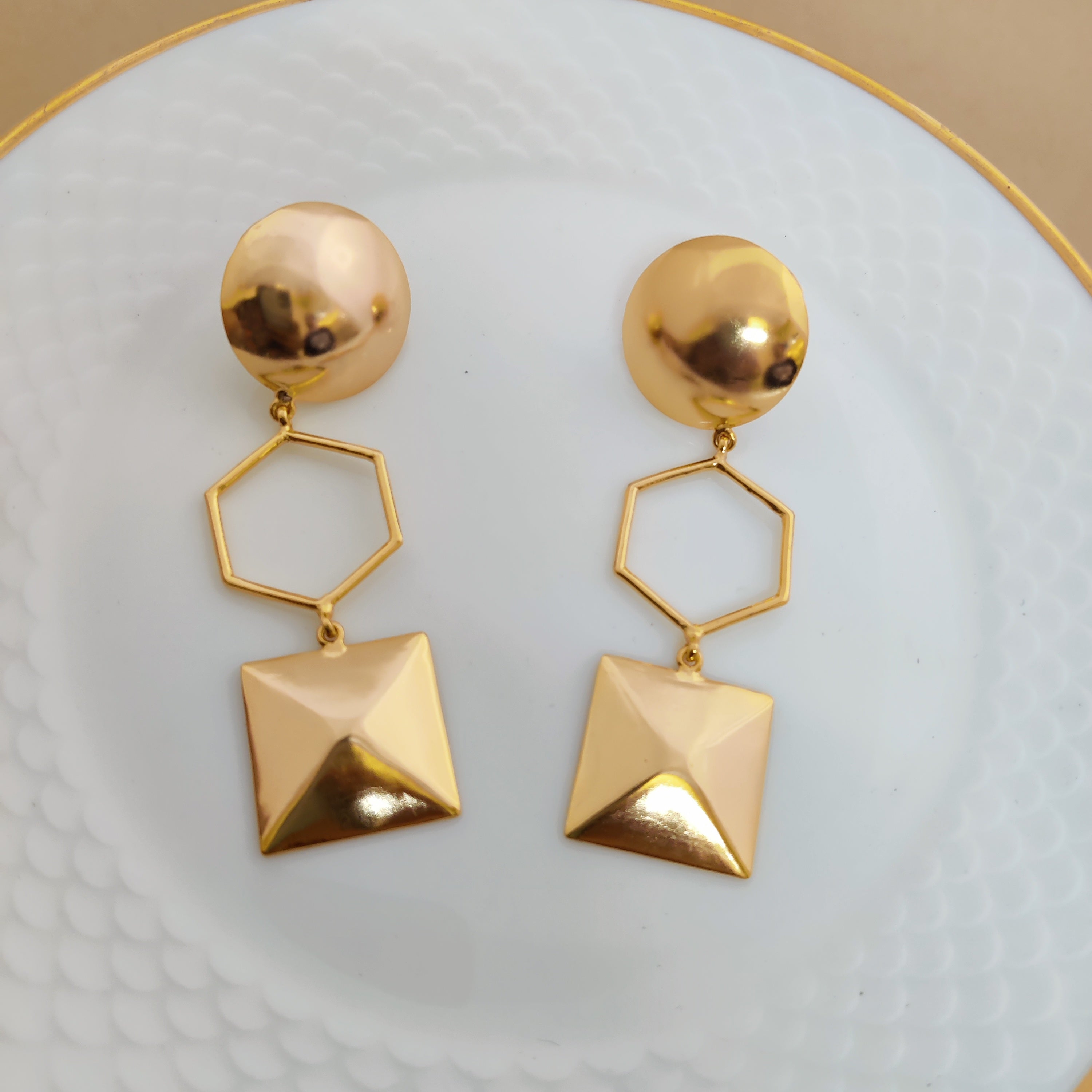 Geometric Pair Earrings