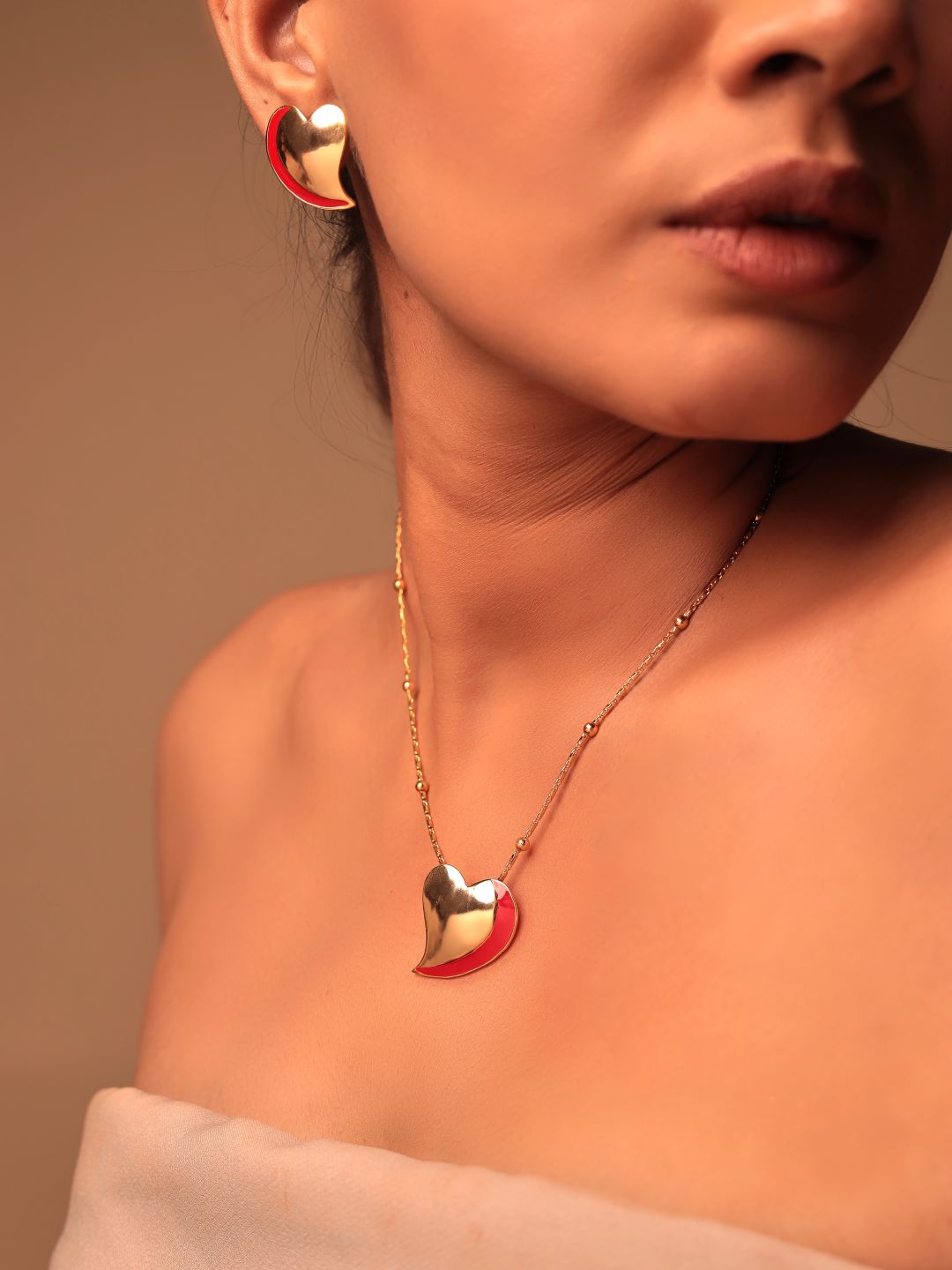 "Red-Glam" Heart Pendant