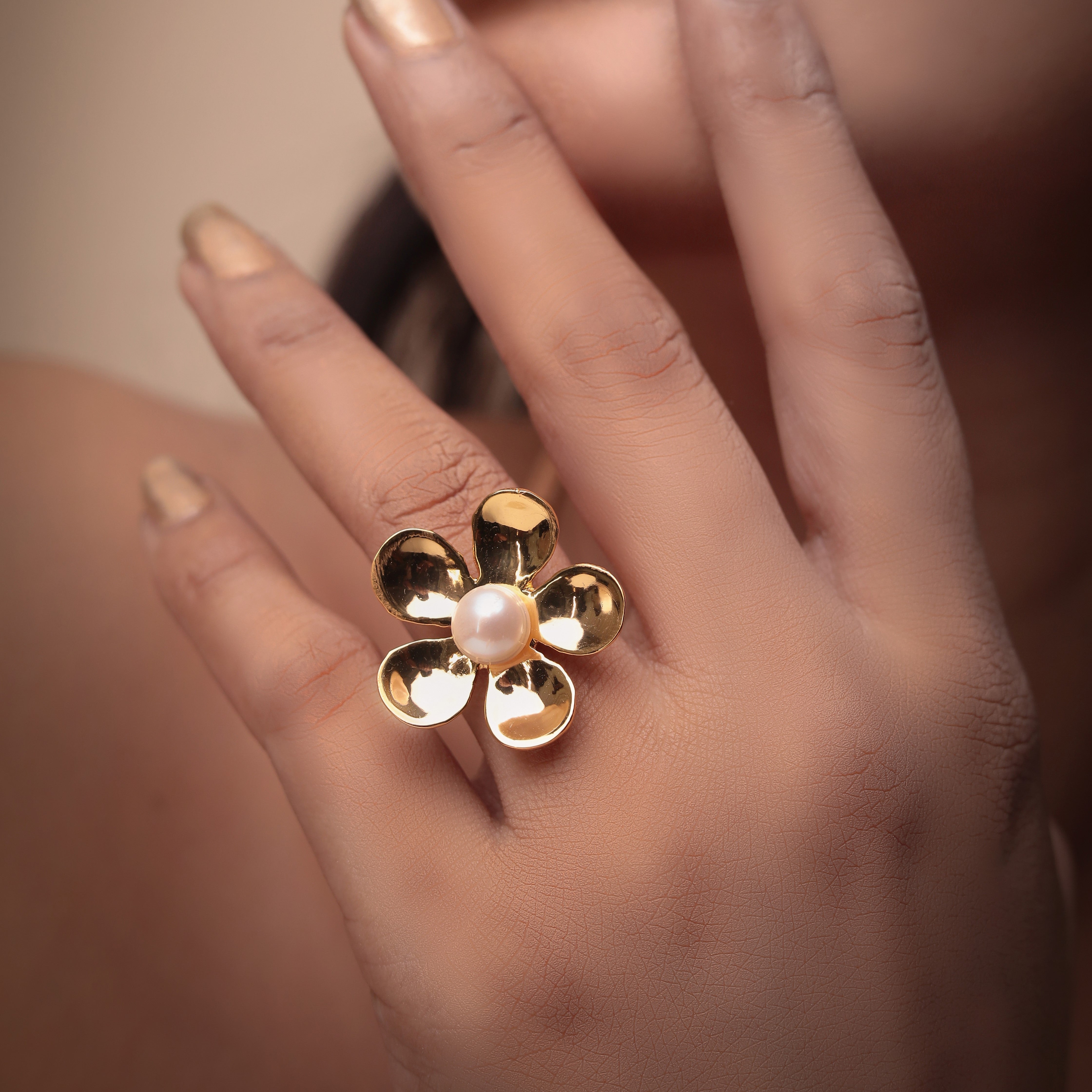 Pearly Blossom Ring