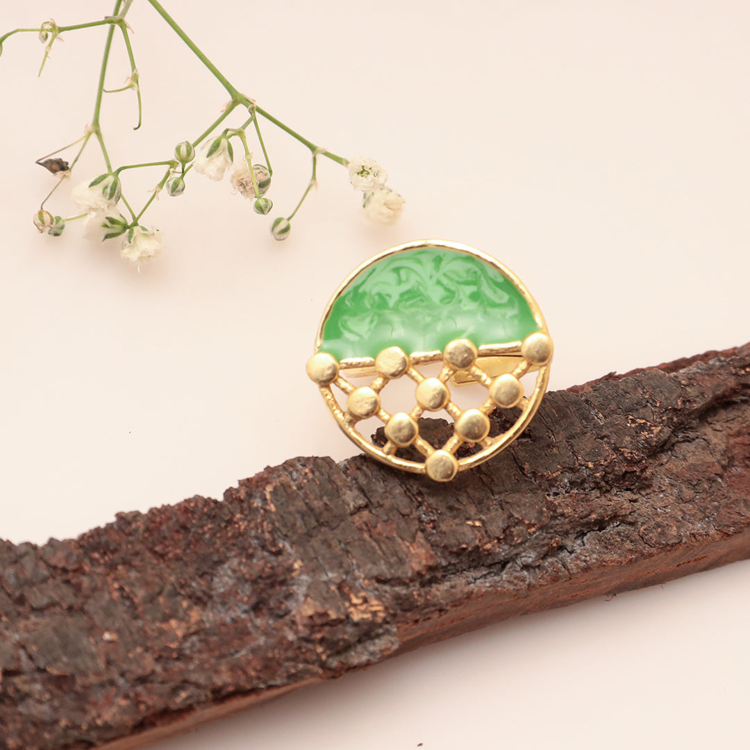 The Quaint Ornament -- Frolicking Fern Ring