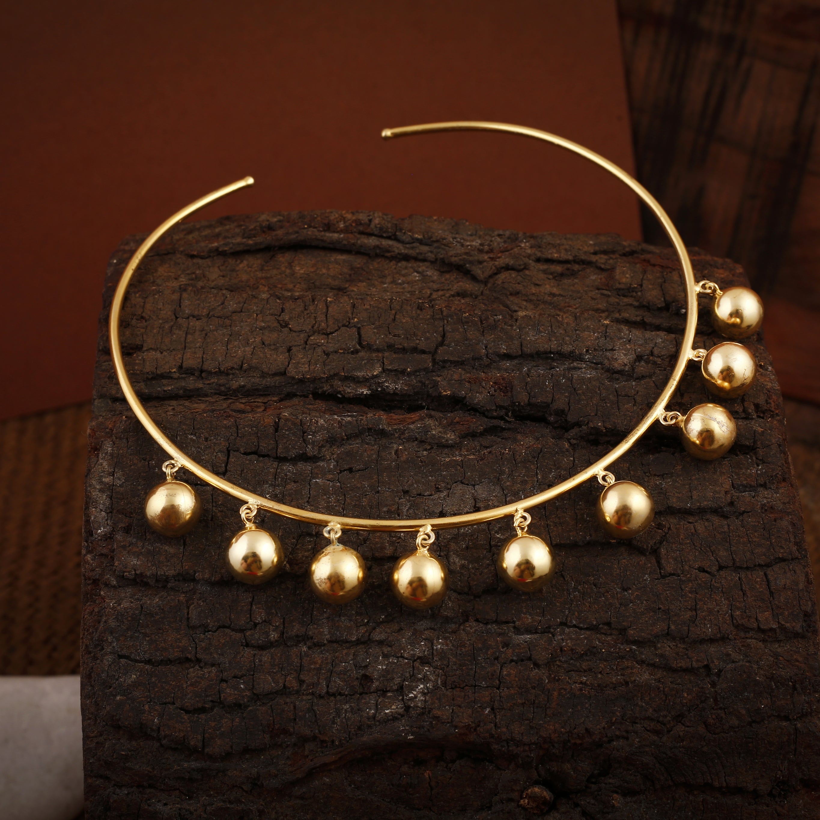 Golden Beads Choker